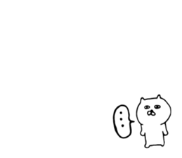 White cat small sticker sticker #3847502