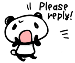 Reply from YURUPANDA for English sticker #3849084