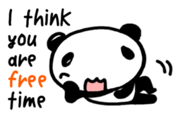 Reply from YURUPANDA for English sticker #3849086