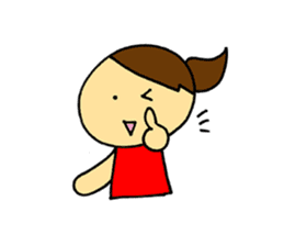 Expressive girl made by pico sticker #3849825