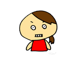 Expressive girl made by pico sticker #3849834