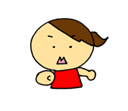 Expressive girl made by pico sticker #3849860