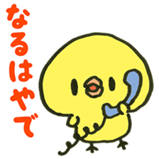Loose chick Sticker "Piyotaso" sticker #3850398