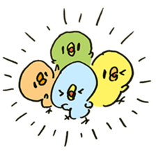 Loose chick Sticker "Piyotaso" sticker #3850402