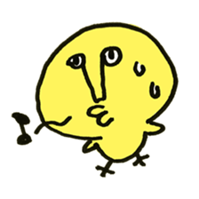 Loose chick Sticker "Piyotaso" sticker #3850410