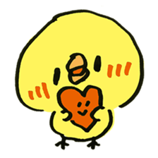 Loose chick Sticker "Piyotaso" sticker #3850418