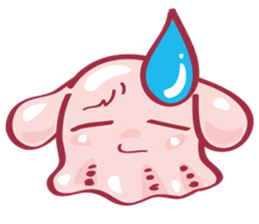 Mimidakko is a umbrella octopus. sticker #3851263