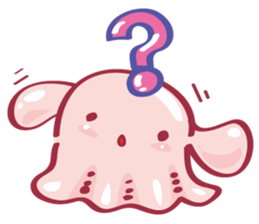 Mimidakko is a umbrella octopus. sticker #3851275