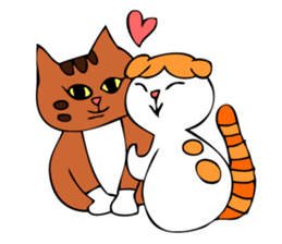 Cat's life of MoMo & Coco sticker #3851432