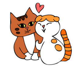 Cat's life of MoMo & Coco sticker #3851432