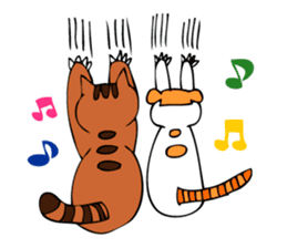 Cat's life of MoMo & Coco sticker #3851438