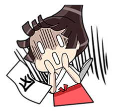 A Shinto priest and medium sticker #3852378