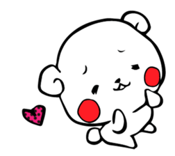 White bear Kumajirou & Panda Pantarou sticker #3852612
