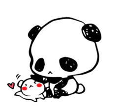 White bear Kumajirou & Panda Pantarou sticker #3852613
