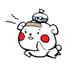 White bear Kumajirou & Panda Pantarou sticker #3852623