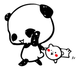 White bear Kumajirou & Panda Pantarou sticker #3852629