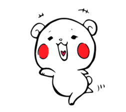 White bear Kumajirou & Panda Pantarou sticker #3852631