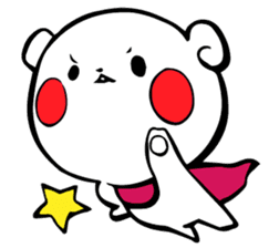 White bear Kumajirou & Panda Pantarou sticker #3852637