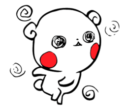 White bear Kumajirou & Panda Pantarou sticker #3852639