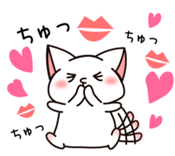 The cat which tells love1 sticker #3853452