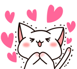 The cat which tells love1 sticker #3853463
