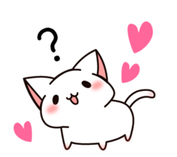 The cat which tells love1 sticker #3853467