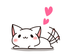 The cat which tells love1 sticker #3853471