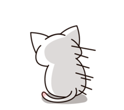 The cat which tells love1 sticker #3853472