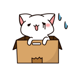 The cat which tells love1 sticker #3853475