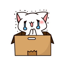 The cat which tells love1 sticker #3853476