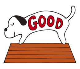 Dog on the roof sticker #3853490