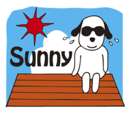 Dog on the roof sticker #3853508