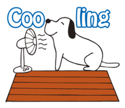 Dog on the roof sticker #3853524