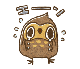 Owl and horned owl sticker #3853608
