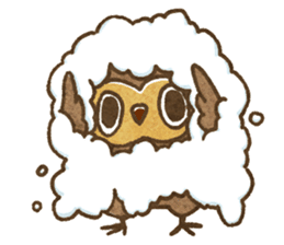 Owl and horned owl sticker #3853614
