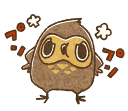 Owl and horned owl sticker #3853615