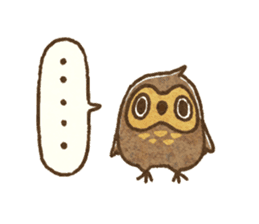 Owl and horned owl sticker #3853619