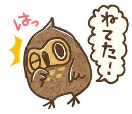 Owl and horned owl sticker #3853620