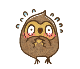 Owl and horned owl sticker #3853624