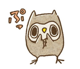Owl and horned owl sticker #3853626