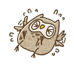 Owl and horned owl sticker #3853627