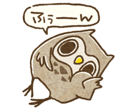 Owl and horned owl sticker #3853631