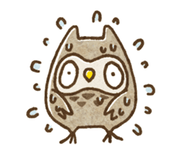 Owl and horned owl sticker #3853636