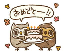 Owl and horned owl sticker #3853645