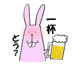 Overbite too rabbit sticker #3853799