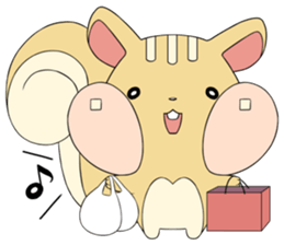 a little chubby squirrel sticker #3853817