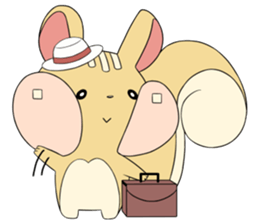 a little chubby squirrel sticker #3853823