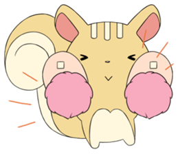 a little chubby squirrel sticker #3853824