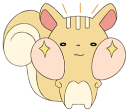 a little chubby squirrel sticker #3853827