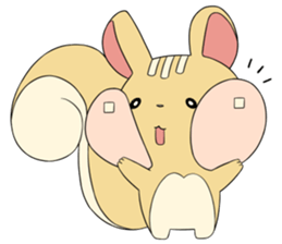 a little chubby squirrel sticker #3853828